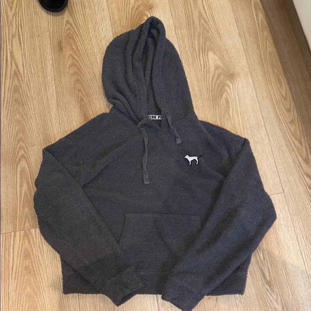 PINK Dark Gray Hoodie